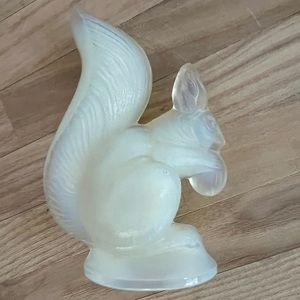 Sabino Opalescent Crystal Squirrel Sculpture Rare Vintage Circa 1920-1930’s